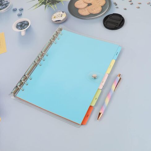 4 Pack B5 Binder INDEX Dividers 5 TABS 9 HOLE HOUSTED RENT BINDER DISPIDER PLANDER PLAIN in Saudi Arabia