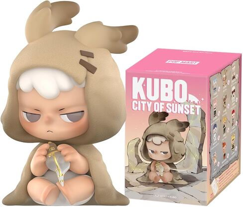 Pop Mart Kubo City of Sunset Series Terms Blind Box Fors ، Tlans Design Action Figures Toldible Toys Decorations Home Home ، Holiday Birthday Homes for Girls and Boys ، صندوق واحد in Saudi Arabia