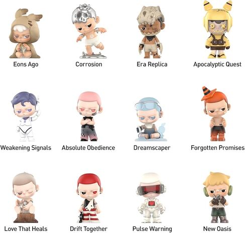 Pop Mart Kubo City of Sunset Series Terms Blind Box Fors ، Tlans Design Action Figures Toldible Toys Decorations Home Home ، Holiday Birthday Homes for Girls and Boys ، صندوق واحد in Saudi Arabia