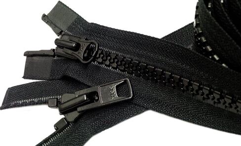 Bimini Top #10 Black Marine Double Pull Zipper 65" ~ YKK Zipper in Saudi Arabia