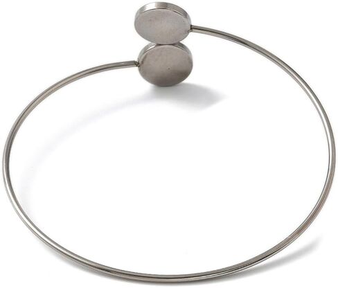 Liqunsweet 10 PCS Round Base Base 304 Cuff Cuff Bangle Bangle مع صينية مدي Cabochon لأساور المجوهرات DIY صنع مستلزمات الزخرفة in Kuwait