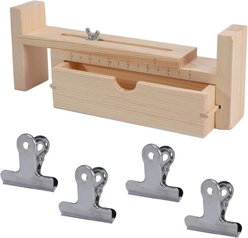 Restynic Paracord Jig Bracelet Maker ، صانع سوار خشبي للرقص مع 4 مقاطع - أداة تجويف Paracord قابلة للتعديل لصياغة الأساور ، والأحزمة وأحزمة المفاتيح (اللون: Wood2) in Kuwait