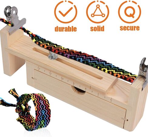 Restynic Paracord Jig Bracelet Maker ، صانع سوار خشبي للرقص مع 4 مقاطع - أداة تجويف Paracord قابلة للتعديل لصياغة الأساور ، والأحزمة وأحزمة المفاتيح (اللون: Wood2) in Kuwait