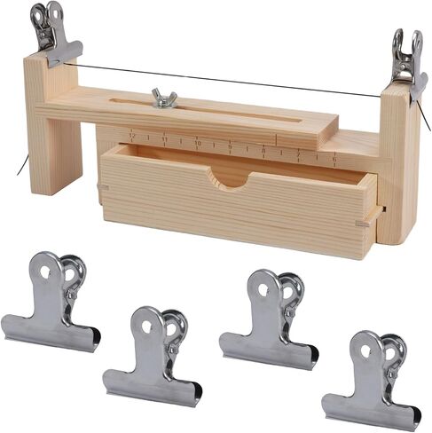 Restynic Paracord Jig Bracelet Maker ، صانع سوار خشبي للرقص مع 4 مقاطع - أداة تجويف Paracord قابلة للتعديل لصياغة الأساور ، والأحزمة وأحزمة المفاتيح (اللون: Wood2) in Kuwait