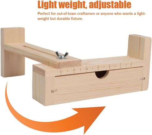 Restynic Paracord Jig Bracelet Maker ، صانع سوار خشبي للرقص مع 4 مقاطع - أداة تجويف Paracord قابلة للتعديل لصياغة الأساور ، والأحزمة وأحزمة المفاتيح (اللون: Wood2) in Kuwait