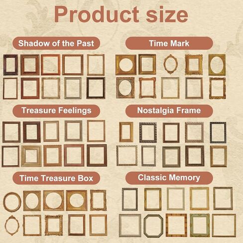 180pcs Scrapbook Frames,Frame Stickers for Junk Journal,Pasteable Vintage Scrapbook Photo Frames Stickers,Scrapbook Decoratives for DIY Scrapbooking Junk Journal Crafts Album in Saudi Arabia