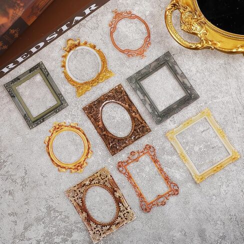 180pcs Scrapbook Frames,Frame Stickers for Junk Journal,Pasteable Vintage Scrapbook Photo Frames Stickers,Scrapbook Decoratives for DIY Scrapbooking Junk Journal Crafts Album in Saudi Arabia