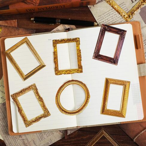 180pcs Scrapbook Frames,Frame Stickers for Junk Journal,Pasteable Vintage Scrapbook Photo Frames Stickers,Scrapbook Decoratives for DIY Scrapbooking Junk Journal Crafts Album in Saudi Arabia