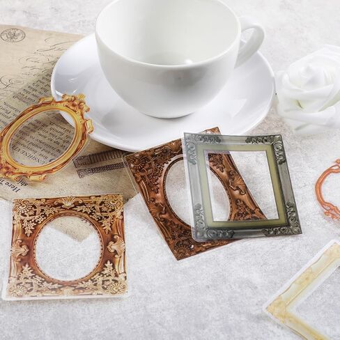 180pcs Scrapbook Frames,Frame Stickers for Junk Journal,Pasteable Vintage Scrapbook Photo Frames Stickers,Scrapbook Decoratives for DIY Scrapbooking Junk Journal Crafts Album in Saudi Arabia