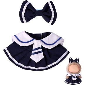 17cm Doll Clothes, Purple Adorable Dress with Bow Clip & Shoes Stylish Toy Dress Outfit for Play & Display (Not Include Doll) in Saudi Arabia