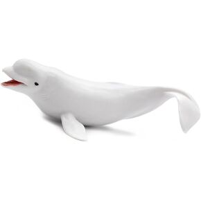 Simulated Beluga Whale Figurine Sea Animals Solid Ocean Animal Creatures Toy Sea Educational Toys for Kids Toddlers (White Whale) in Saudi Arabia