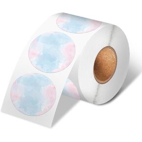 2 "ملصقات ملصقات دائرة حرارية بيضاء ، ملصقات حرارية مباشرة مستديرة ذاتية ، طابعة متعددة الأغراض لباركود DIY ، العنوان ، العلامات الاسم 750/1 أبيض ، وليس لـ M100 in Kuwait