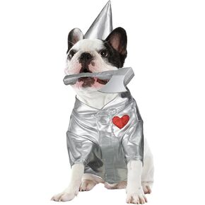 3 PCS Halloween Tin Pet Costume Associory Silver Funnel Hat Ax Fox Class أو Cats Pet Cloths for Animal Cosplay Party Halloween (L) in Kuwait