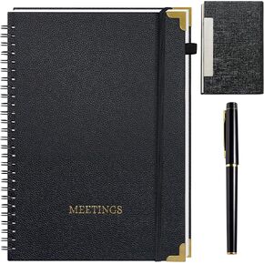 3 أجهزة كمبيوتر كمبيوتر محمول للعمل ، ويأتي هذا مع قلم وحامل بطاقة عمل ، وجلد بو ، دفتر ملاحظات للاجتماعات ، الزاوية المعدنية السوداء والذهبية 7 "× 10 بوصة ، مخطط أعمال ، اجتماعات in Kuwait