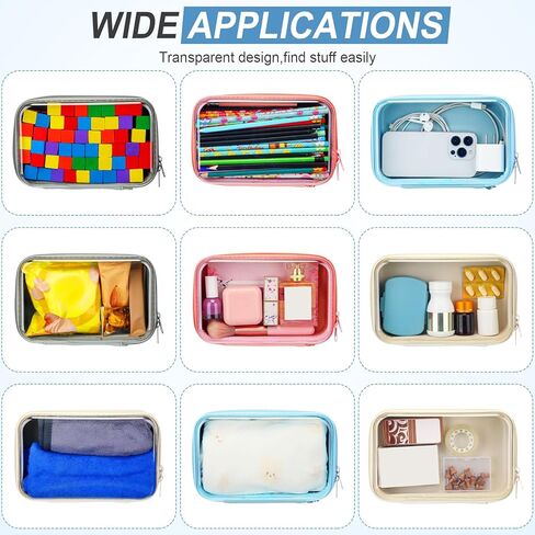 4 أجهزة كمبيوتر واضحة الصلابة البلاستيكية السوستة القلم قلم رصاص القلم الصلبة قشرة البلاستيك العلبة كبيرة الشفافة قلم رصاص منظم السفر المحمول لمستحضرات التجميل للمكاتب (رمادي ، أزرق داكن ، أزرق ، أسود) in Kuwait