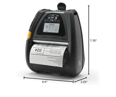 Zebra Technologies QN4-AUNA0M00-00 Mobile Printer, QLn 420 Series, USB, 4" Print Width, 7.35" x 6.5" x 3.25" Size in Saudi Arabia