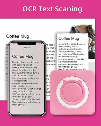 Mini Thermal Printer with 14 Rolls Sticky Papers, Wireless Bluetooth Photo Printer, Portable Label Maker Machine with Tape, Small Compact Picture Maker for Student Kid, Purple in Saudi Arabia
