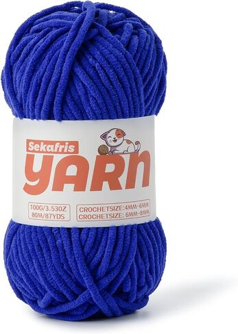 3 Pack Orange Chunky Chenille Yarn for Crocheting, Baby Yarn for Crocheting Soft Blanket/Amigurumi, 300g (262yds) Super Bulky Fluffy Velvet Knitting/Crochet Yarn in Kuwait