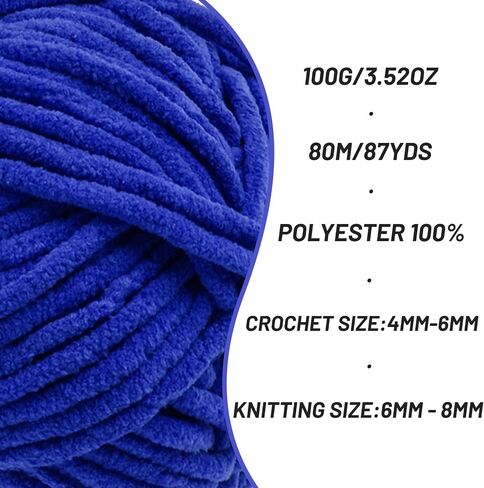 3 Pack Orange Chunky Chenille Yarn for Crocheting, Baby Yarn for Crocheting Soft Blanket/Amigurumi, 300g (262yds) Super Bulky Fluffy Velvet Knitting/Crochet Yarn in Kuwait