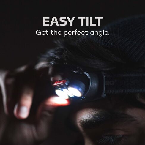NEBO Einstein Powerful 600 Lumen Headlamp and Worklight with Rechargeable Batteries, Compact Low-Profile Headlamp in Saudi Arabia