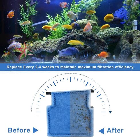 Aquarium Filter Cartridge Replacement Rite-Size A Filter Cartridges Compatible with MarineLand Penguin Power Filters 75 & 100 and for Aqua-Tech(EZ-Change #1) 5-15 Power Filters, 10 Pack in Kuwait