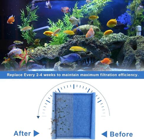 Aquarium Filter Cartridge Replacement Rite-Size A Filter Cartridges Compatible with MarineLand Penguin Power Filters 75 & 100 and for Aqua-Tech(EZ-Change #1) 5-15 Power Filters, 10 Pack in Kuwait