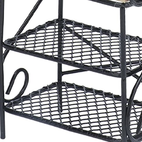 1:12 Miniature Bakers Rack, Dollhouse Kitchen Accessories Miniature Furniture Wooden Storage Rack Storage Display, for Living Room Decoration(White) in Saudi Arabia
