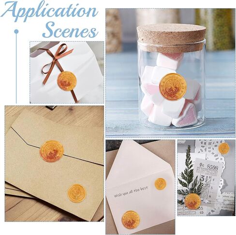 CRASPIRE 2PCS Wax Seal Stamp Compass Stamp 25mm & 15mm Round Sealing Wax Stamp Compass for Invitation Envelope Cards Gift Sealing in Saudi Arabia