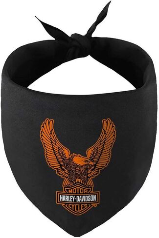 Harley-Davidson Bar & Shield Eagle Pet Tie Bandana - Large/X-Large, Black in Saudi Arabia