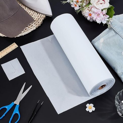 Benecreat 65.6ft × 12.6inch شريط Fix Hot Fix ، أحجار الراين النقل لفة الورق لفة النقل للنقل زخرفة قماش ملابس الراين ، سمك 0.3 ملم in Saudi Arabia
