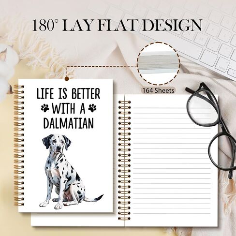 هدايا Dalmatian Dalmatian Dog Notebook Journal ، Dalmatian Gifts Procal Noteboor ، Dog Notebooks Higds for Dalmatians لعشاق أصحاب النساء ، اللوازم المكتبية لمدرسة Dalmatiandog ، 6x8.2in in Kuwait