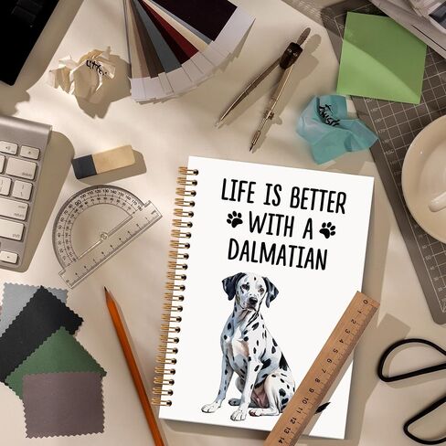 هدايا Dalmatian Dalmatian Dog Notebook Journal ، Dalmatian Gifts Procal Noteboor ، Dog Notebooks Higds for Dalmatians لعشاق أصحاب النساء ، اللوازم المكتبية لمدرسة Dalmatiandog ، 6x8.2in in Kuwait