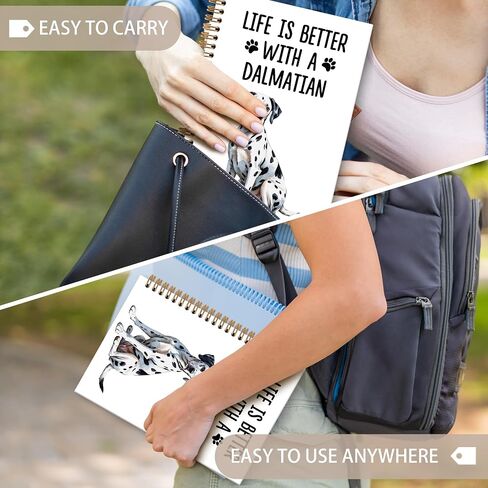هدايا Dalmatian Dalmatian Dog Notebook Journal ، Dalmatian Gifts Procal Noteboor ، Dog Notebooks Higds for Dalmatians لعشاق أصحاب النساء ، اللوازم المكتبية لمدرسة Dalmatiandog ، 6x8.2in in Kuwait