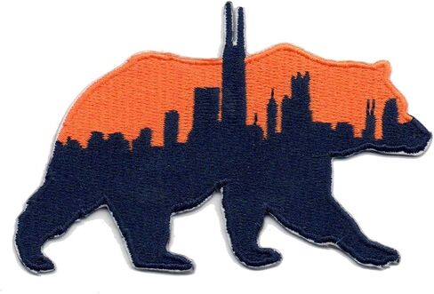 MJShop29 Bear with Rugby Fan Team Team Team Iron on Patches for Clothing Backpacks Jeans Potorcycle Patch على القبعات المخصصة للأكياس التكتيكية in Saudi Arabia