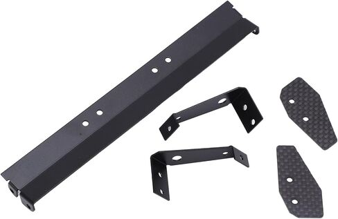 RC Rear Wing Aluminum Alloy Carbon Fiber Spoiler Tail Wing High Performance Upgrade for 1/10 Remote Control Car Black 165mm in Saudi Arabia