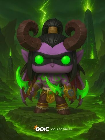 Pop Games: World of Warcraft - Illidan with Warglaive of Azzinoth Vinyl Figure Included with Box Protector Compatible for Funko in Saudi Arabia