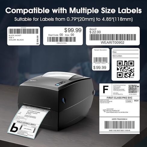 Thermal Label Printer-IDPRT SP420 Shipping ، Maker USB ، طابعة تسمية عالية السرعة 150 مم/S-4X6 لنظام Windows & Mac ، متوافق مع UPS و Amazon و eBay و ECT. (متجدد) in Saudi Arabia
