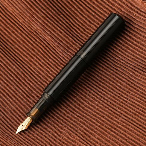 Majohn Wancai Mini Eyedropper Fountain Pen Fine Nib, Pearl Purple Resin Pocket Size Travel Short Pen in Kuwait