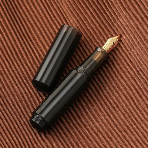 Majohn Wancai Mini Eyedropper Fountain Pen Fine Nib, Pearl Purple Resin Pocket Size Travel Short Pen in Kuwait