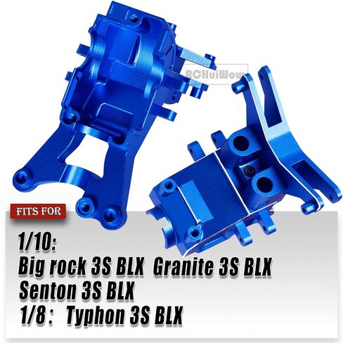 RC Composite Front Rear Upper Gearbox Covers and Shock Tower Upgrades for 1/10 Big Rock 3S BLX,Granite/Senton 3S BLX,Granite/Senton Mega550,1/8 Typhon 3S BLX,Typhon Mega550,Green in Saudi Arabia