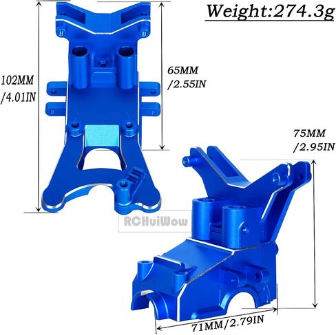RC Composite Front Rear Upper Gearbox Covers and Shock Tower Upgrades for 1/10 Big Rock 3S BLX,Granite/Senton 3S BLX,Granite/Senton Mega550,1/8 Typhon 3S BLX,Typhon Mega550,Green in Saudi Arabia
