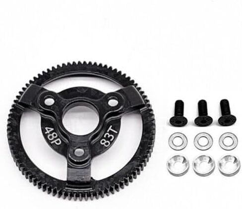 48p Steel 72t 76t 83t 86t 90t Spur Gear for Traxxas Slash 2WD LCG Drag F-150 SVT (86T) in Saudi Arabia