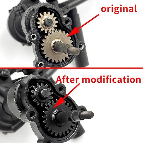 40CR Steel Overdrive Portal 15T/22T & Underdrive Portal 13T/24T & Stock Portal Gears 14T/23T Set for Redcat Ascent-18 1/18 Scale RC Rock Crawler Upgrades (15T/22T+13T/24T+14T/23T) in Saudi Arabia