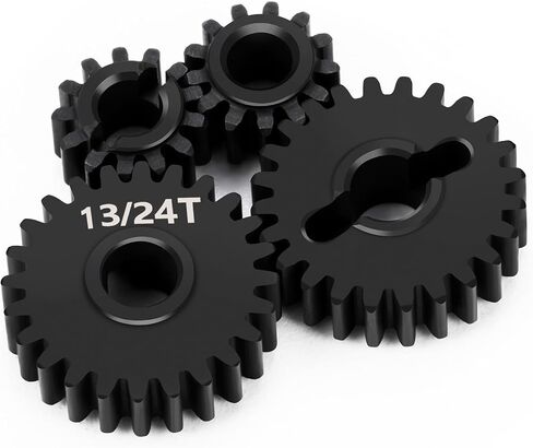 40CR Steel Overdrive Portal 15T/22T & Underdrive Portal 13T/24T & Stock Portal Gears 14T/23T Set for Redcat Ascent-18 1/18 Scale RC Rock Crawler Upgrades (15T/22T+13T/24T+14T/23T) in Saudi Arabia