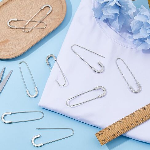 9pcs سبيكة دبابيس الأمان 79x21mm خياطة السلامة مقاطع دبوس الذهب القوي الحرف اليدوية دبابيس المعادن دبوس ثقيلة الدبوس للملابس سترة سترة الوشاح البالغة إكسسوارات القبعة in Saudi Arabia