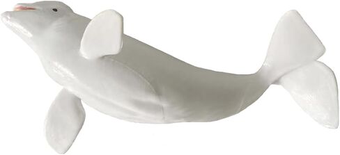 Simulated Beluga Whale Figurine Sea Animals Solid Ocean Animal Creatures Toy Sea Educational Toys for Kids Toddlers (White Whale) in Saudi Arabia