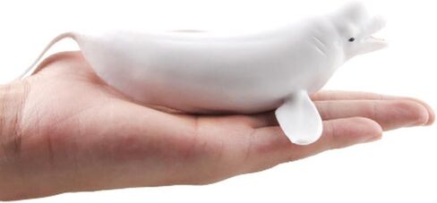 Simulated Beluga Whale Figurine Sea Animals Solid Ocean Animal Creatures Toy Sea Educational Toys for Kids Toddlers (White Whale) in Saudi Arabia
