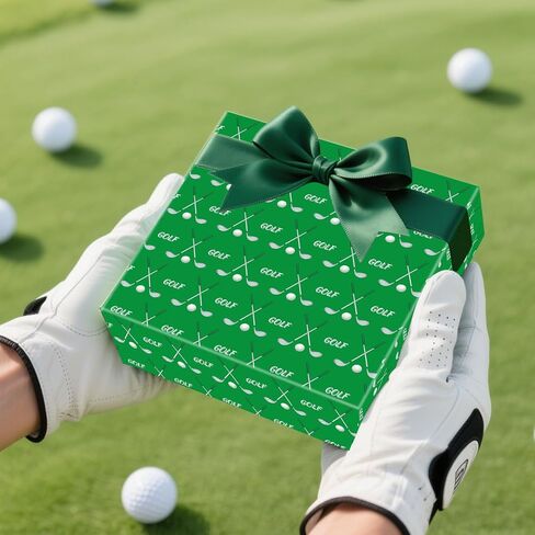 Keluna Golf Gift Wrapping Paper - Sports Theme Golf Wrapping Paper for Men Birthday Fathers Day Graduation Retirement Sports Event Christmas Holiday Wrap Sheets in Kuwait