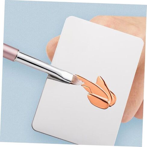 DOITOOL Stainless Steel Nail Art Mixing Palette Set 2 Ring Paint Mixing Tools for Professional Makeup Artists 2 Piece Nail Art Tools for Creative Designs in Saudi Arabia