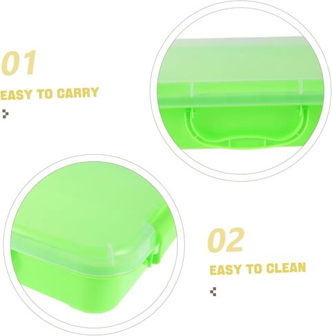 TOYANDONA Stackable Organizer Tray Portable Plastic Storage Bin for Sand Arts Crafts Light Green Sensory Play Tray for Easy Storage and Imaginative Play in Saudi Arabia